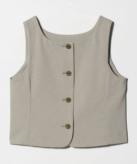 BEAUTY&YOUTH/スクエアネック 2WAYベスト 吸水速乾 防シワ UV/ベスト