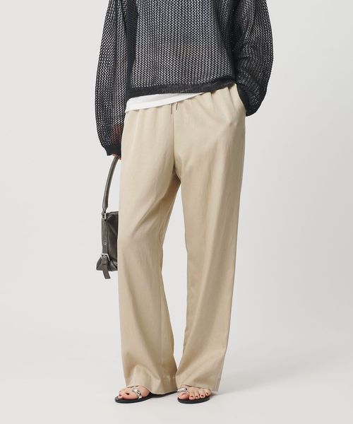 BEAUTY&YOUTH/サテンドロースト ワイドパンツ ウォッシャブル/イージーパンツ