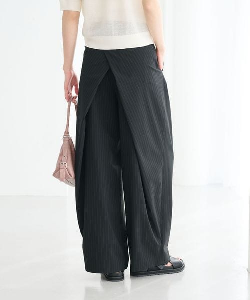 BEAUTY&YOUTH/バックラップタックパンツ ウォッシャブル/その他パンツ