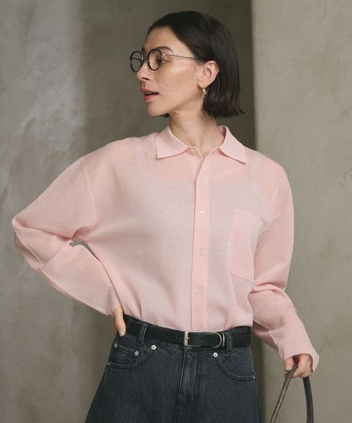 BEAUTY&YOUTH/ミラノリブ シャツカーディガン ウォッシャブル/カーディガン / ボレロ