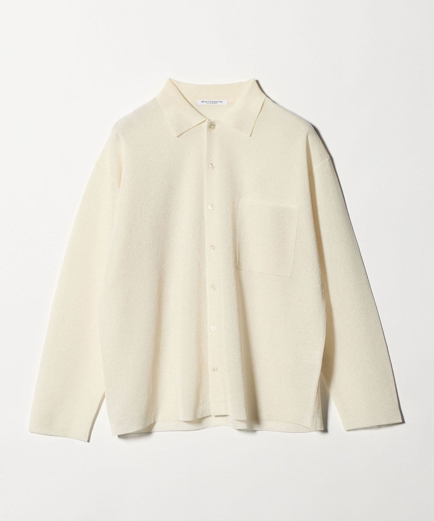 ミラノリブ シャツカーディガン ウォッシャブル