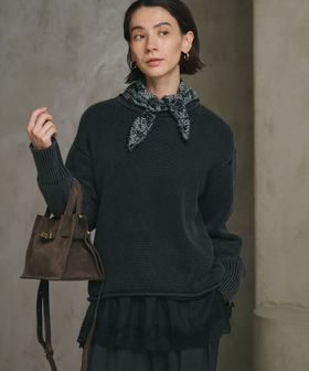 BEAUTY&YOUTH/フェード クルーネックニットプルオーバー/ニット / セーター