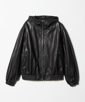 H BEAUTY&YOUTH/＜H＞シープレザー フード ブルゾン/その他コート / ブルゾン