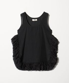 muller of yoshiokubo/＜muller of yoshiokubo＞ラッフル シフォン ノースリーブ プルオーバー/Tシャツ / カットソー