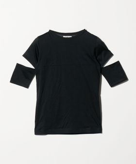 ONIT/＜ONIT＞シアー スリット クルーネック ショートスリーブ Tシャツ/Tシャツ / カットソー