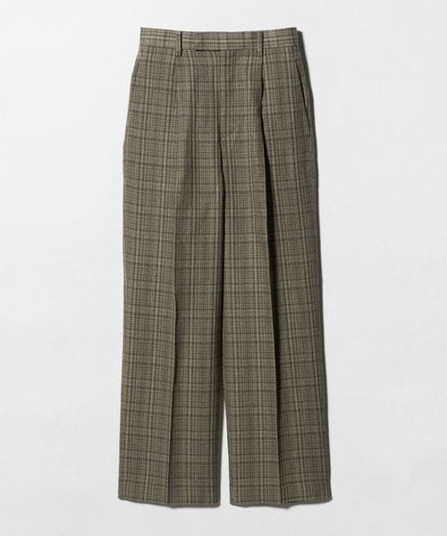 AURALEE/＜AURALEE＞チェック ワンタック パンツ/スラックス