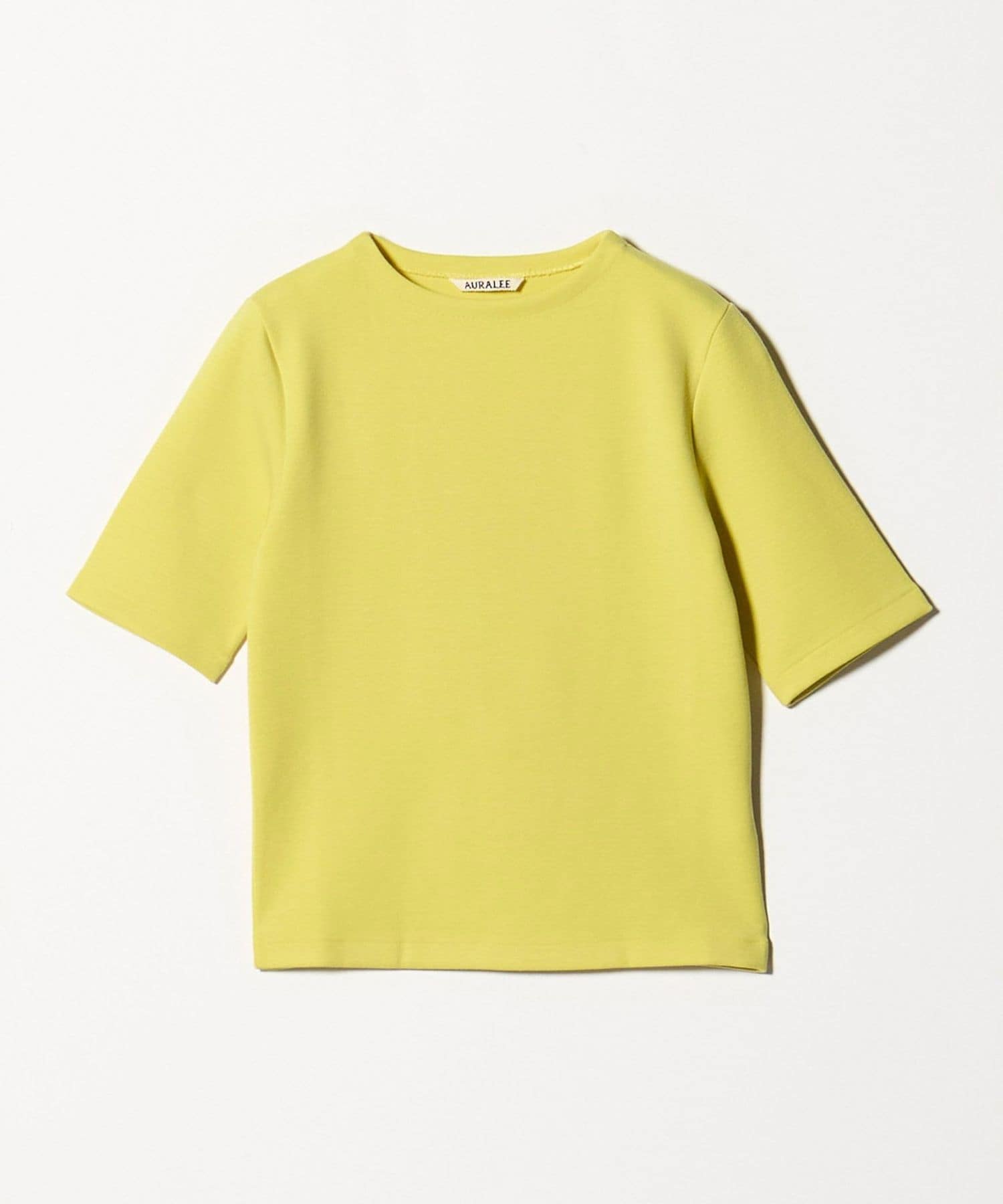 AURALEE＞ボートネック ショートスリーブ Tシャツ