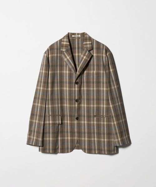 AURALEE/＜AURALEE＞チェック テーラード ジャケット/テーラードジャケット