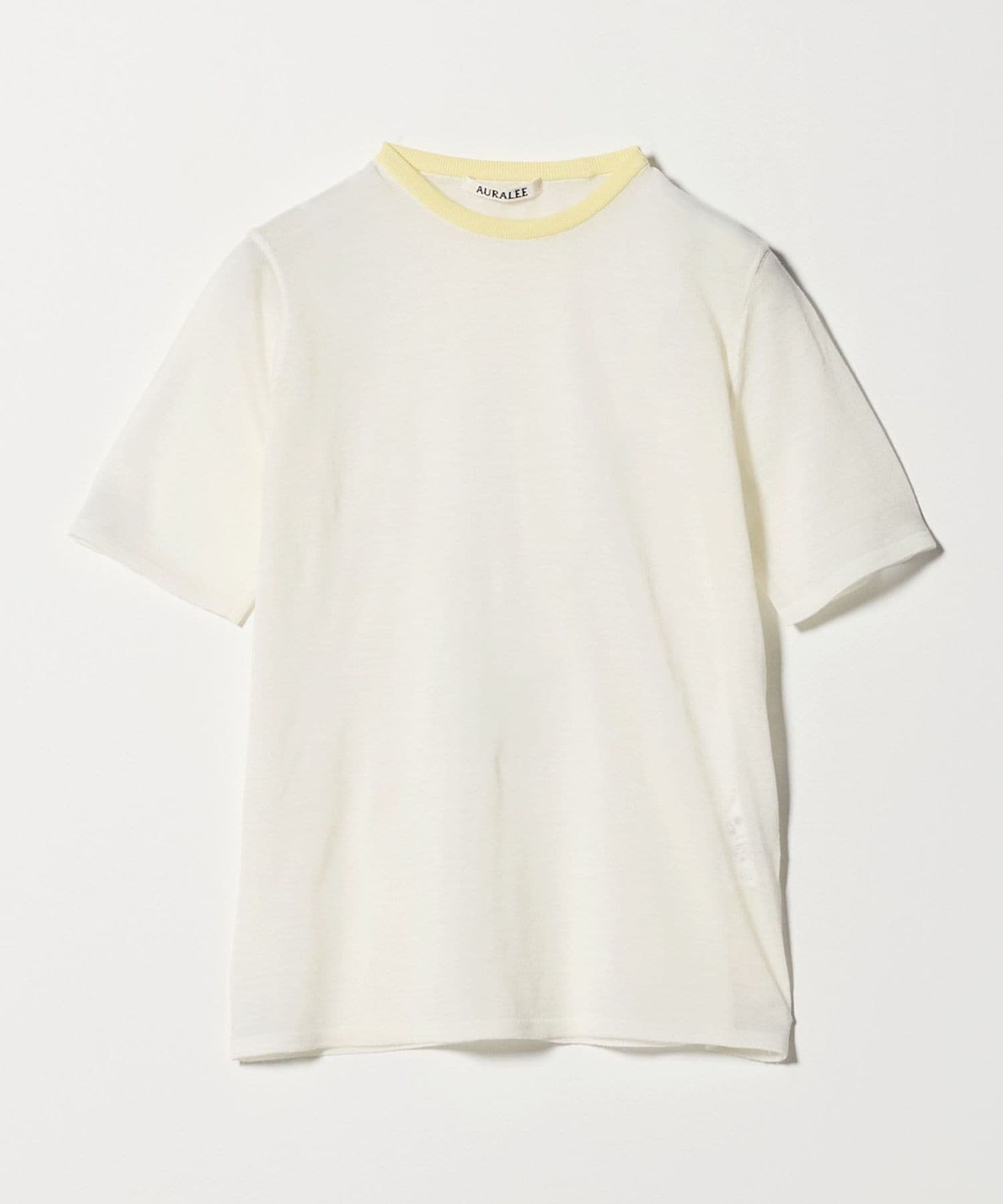 AURALEE＞ウールシルク ニット Tシャツ