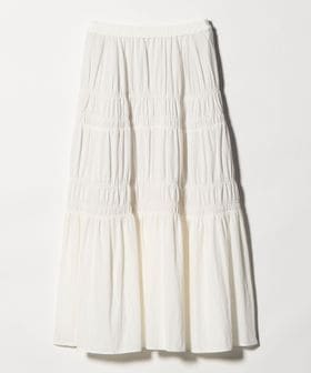 BEAUTY&YOUTH/レーヨンブレンド シャーリング ロングスカート/ミモレ / ロング