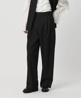 BEAUTY&YOUTH/ツイードライク タックワイドパンツ/スラックス