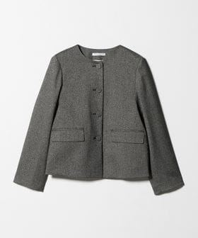 BEAUTY&YOUTH/ツイードライク ノーカラージャケット/ノーカラージャケット