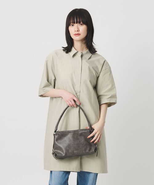 BEAUTY&YOUTH/コットンナイロン ミニ シャツワンピース/ワンピース