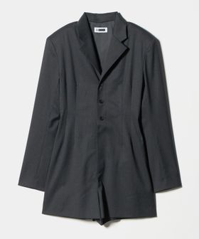 H BEAUTY&YOUTH/＜H＞ギャバクロス テーラードカラー オールインワン/オーバーオール / オールインワン