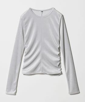 H BEAUTY&YOUTH/＜H＞ベロア タイト ロングスリーブ/Tシャツ / カットソー