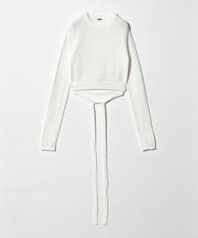 H BEAUTY&YOUTH/＜H＞カーリーヤーン ショート ニットプルオーバー/ニット / セーター