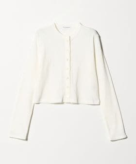 BEAUTY&YOUTH/コットン パターンメッシュ カーディガン ウォッシャブル/カーディガン / ボレロ