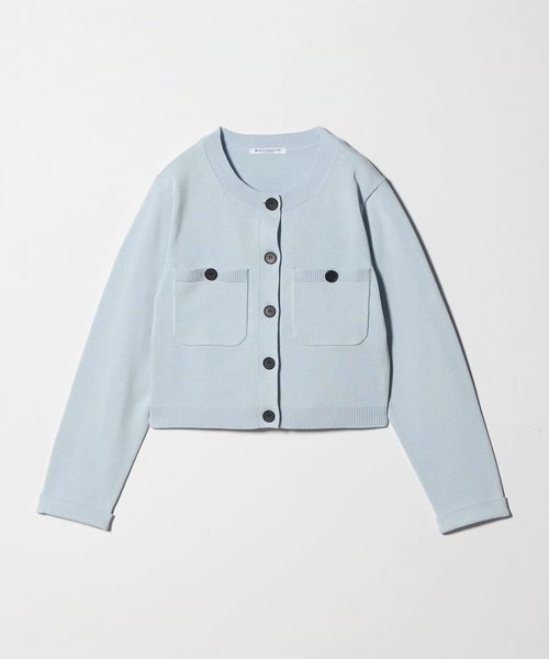 BEAUTY&YOUTH/ポケット コンパクト カーディガン ウォッシャブル/カーディガン / ボレロ