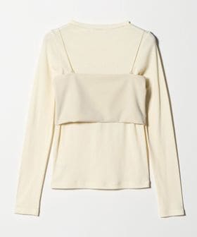 BEAUTY&YOUTH/コットンポリウレタン ロングスリーブカットソー&バンドゥ/Tシャツ / カットソー