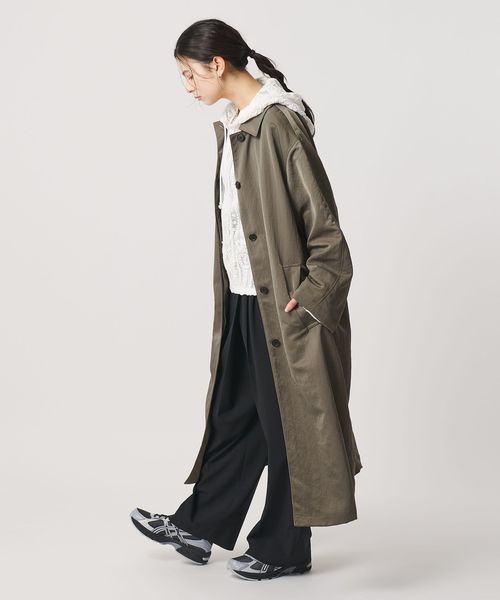 BEAUTY&YOUTH/ナイロン ステンカラーコート/ステンカラーコート