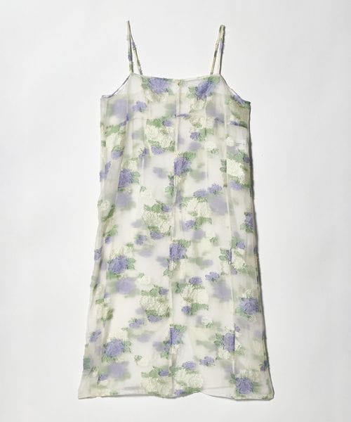 JANE SMITH/＜JANE SMITH ＞フラワージャガード キャミソールワンピース/キャミソールワンピース