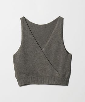 BEAUTY&YOUTH/コットン麻ブレンド カシュクール 2WAYニットベスト  ウォッシャブル/ベスト