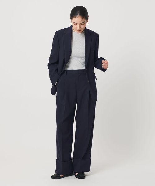 BEAUTY&YOUTH/ポリエステルブレンド ツイル テーラードジャケット/テーラードジャケット