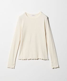 BEAUTY&YOUTH/ポリエステルコットンテレコ メローステッチ クルーネックカットソー/Tシャツ / カットソー