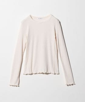 BEAUTY&YOUTH/ポリエステルコットンテレコ メローステッチ クルーネックカットソー/Tシャツ / カットソー