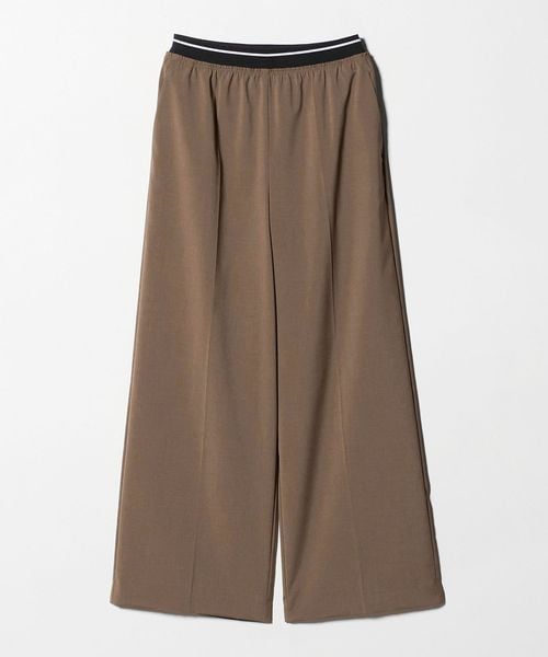 BEAUTY&YOUTH/ラインゴム ワイドパンツ ウォッシャブル 防シワ/イージーパンツ