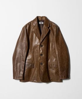 H BEAUTY&YOUTH/＜H＞カウレザー ジャケット/テーラードジャケット