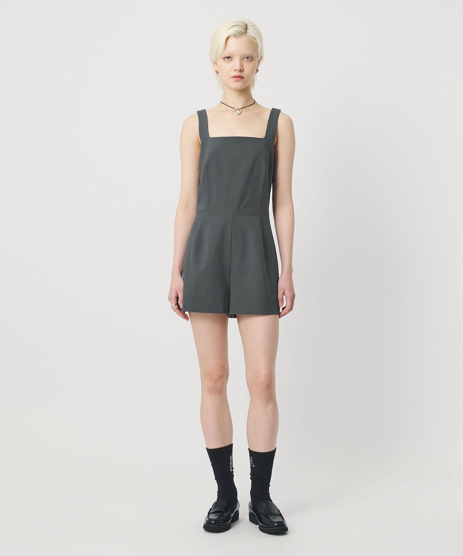 H BEAUTY&YOUTH／トロピカルクロス ミニドレス H BEAUTY&YOUTH