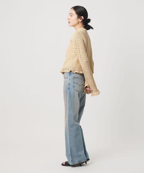 BEAUTY&YOUTH/コットン ハンドクロシェ ニットカーディガン/カーディガン / ボレロ