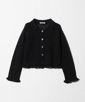 BEAUTY&YOUTH/コットン ハンドクロシェ ニットカーディガン/カーディガン / ボレロ