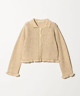 BEAUTY&YOUTH/コットン ハンドクロシェ ニットカーディガン/カーディガン / ボレロ