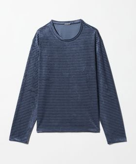 INSCRIRE/＜INSCRIRE＞ベロアボーダー ロングスリーブ Tシャツ/Tシャツ / カットソー