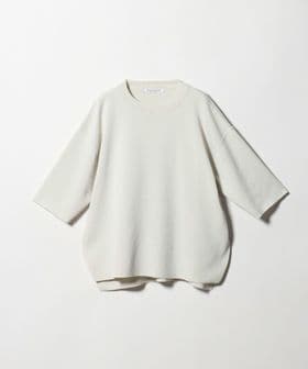 BEAUTY&YOUTH/ハーフスリーブ ニットプルオーバー ウォッシャブル/ニット / セーター