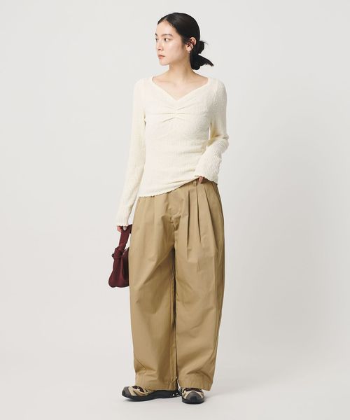 BEAUTY&YOUTH/【WEB限定】バレルワイドチノパンツ ウォッシャブル/チノパンツ