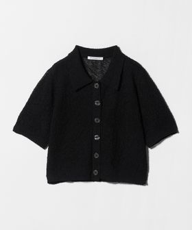 BEAUTY&YOUTH/ノットヤーンニット ハーフスリーブ シャツ カーディガン ウォッシャブル/カーディガン / ボレロ