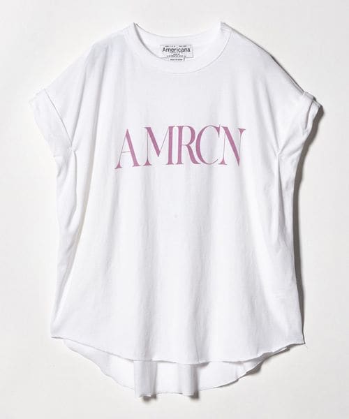 AMERICANA/＜Americana＞ロールアップ プリントTシャツ/Tシャツ / カットソー
