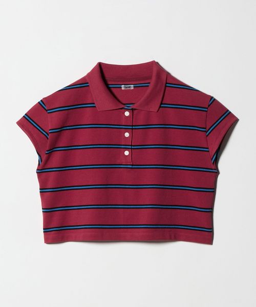 TanC TOKYO/＜TanC TOKYO＞PIQUE BORDER SHORT POLO SHIRT/ポロシャツ/ポロシャツ