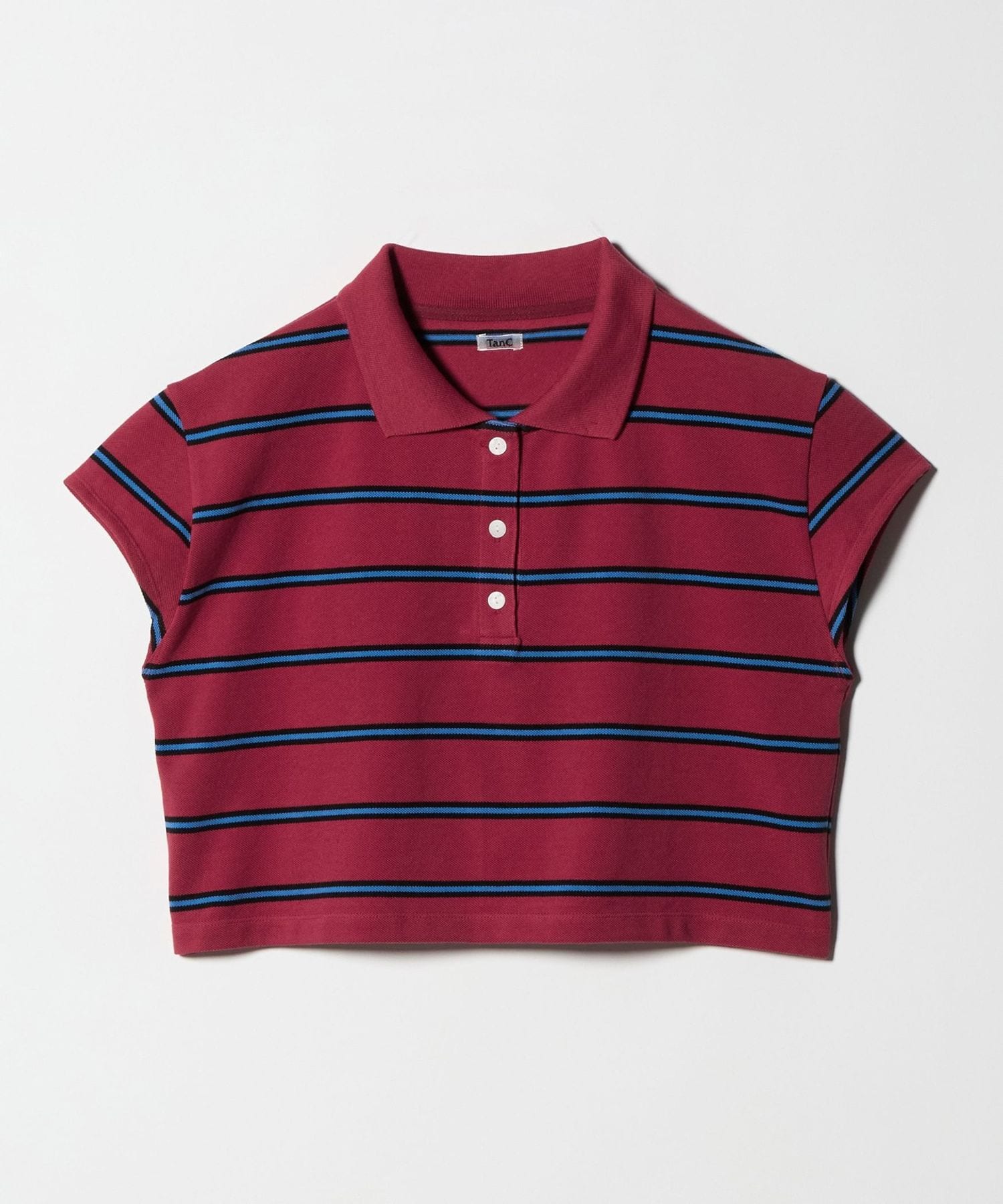 TanC TOKYO＞PIQUE BORDER SHORT POLO SHIRT/ポロシャツ