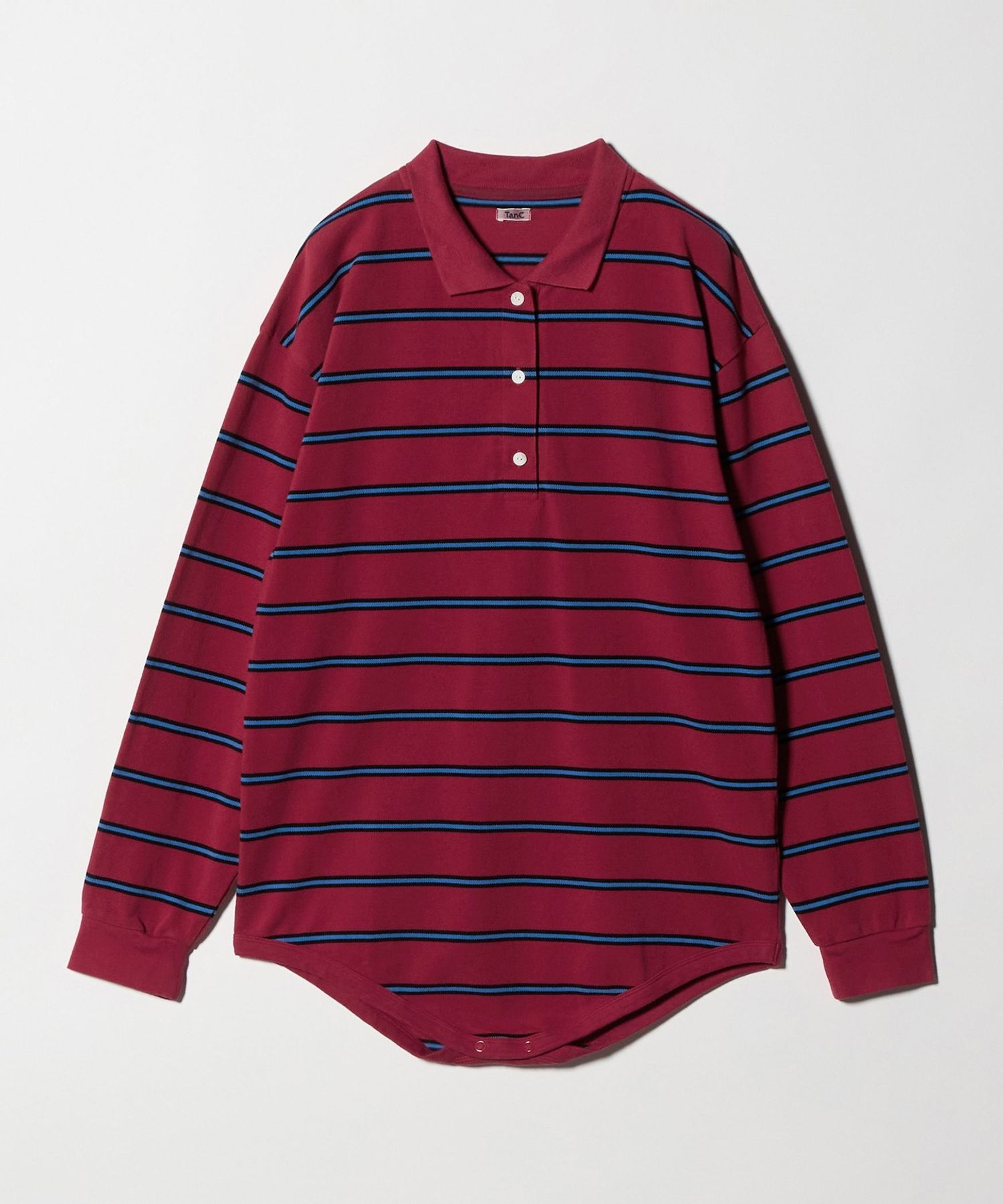 TanC TOKYO＞PIQUE BORDER POLO SHIRT ROMPERS/ロンパース