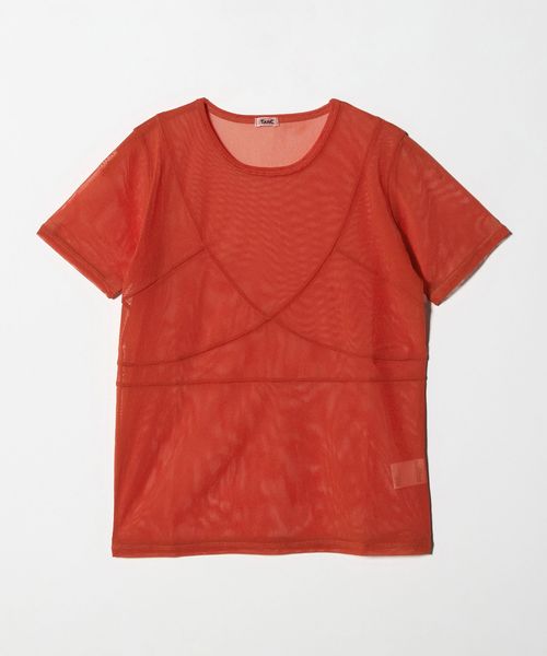 TanC TOKYO/＜TanC TOKYO＞POWER NET TULLE SHORT SLEEVE/カットソー/Tシャツ / カットソー