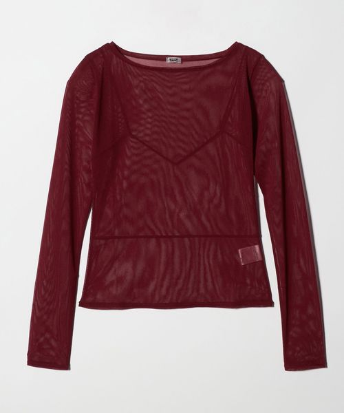 TanC TOKYO/＜TanC TOKYO＞POWER NET TULLE LONG SLEEVE/カットソー/Tシャツ / カットソー