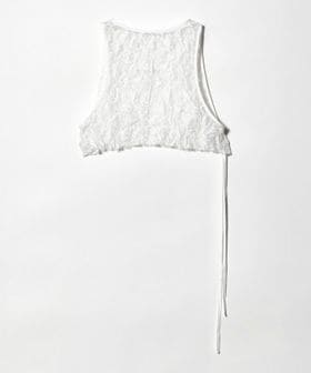 TanC TOKYO/＜TanC TOKYO＞CRUSHED LACE CROP TANK TOP/タンクトップ/タンクトップ / キャミソール