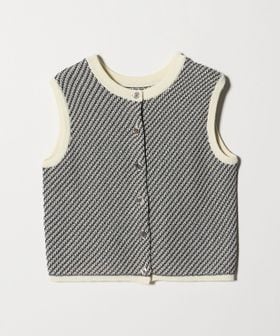 BEAUTY&YOUTH/コットンポリエステル ジャガード 2WAYニットベスト  ウォッシャブル/ベスト