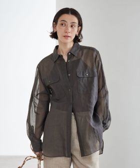 BEAUTY&YOUTH/コットン シアー ワーク シャツ/シャツ / ブラウス