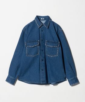 H BEAUTY&YOUTH/＜H＞12oz デニム スタッズ シャツ/シャツ / ブラウス