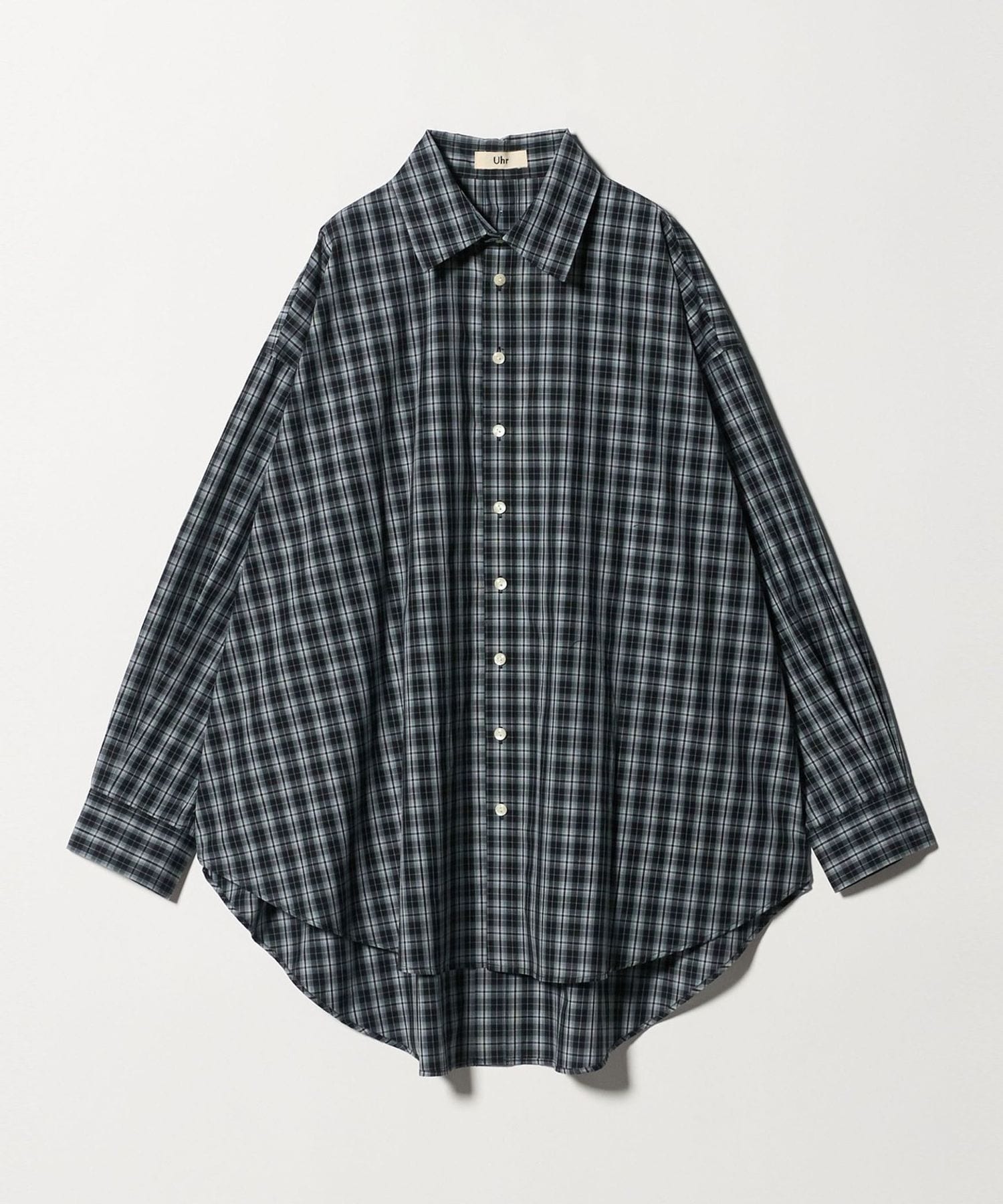 Uhr＞2WAY チェック ビッグ シャツ